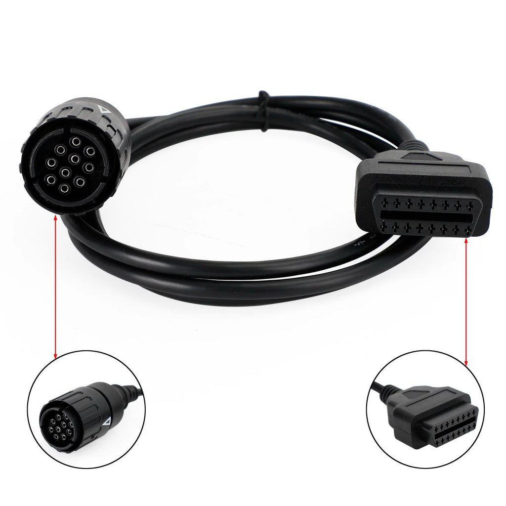 10 Pin to 16 Pin Diagnostic Scanner Cable for BMW Motorcycle