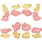 8 Piece Cartoon Dinosaur Cookie Cutters Baking Tool Set