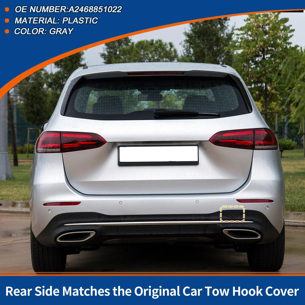 Rear Tow Hook Cover for Mercedes-Benz B-Class (2012-2019) Gray