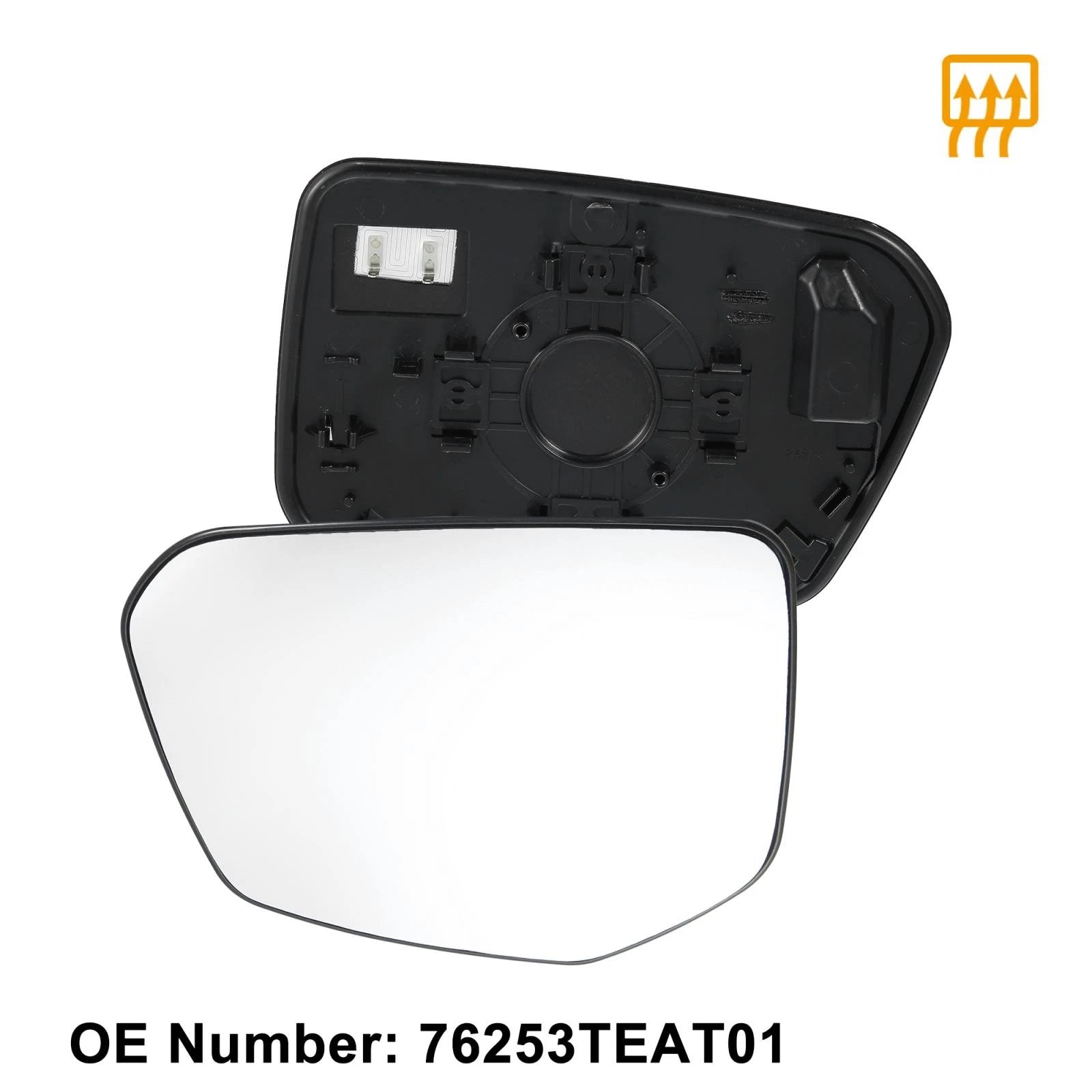 Heated Rearview Mirror Glass for Honda Civic (2016–2021) 76253TEAT01