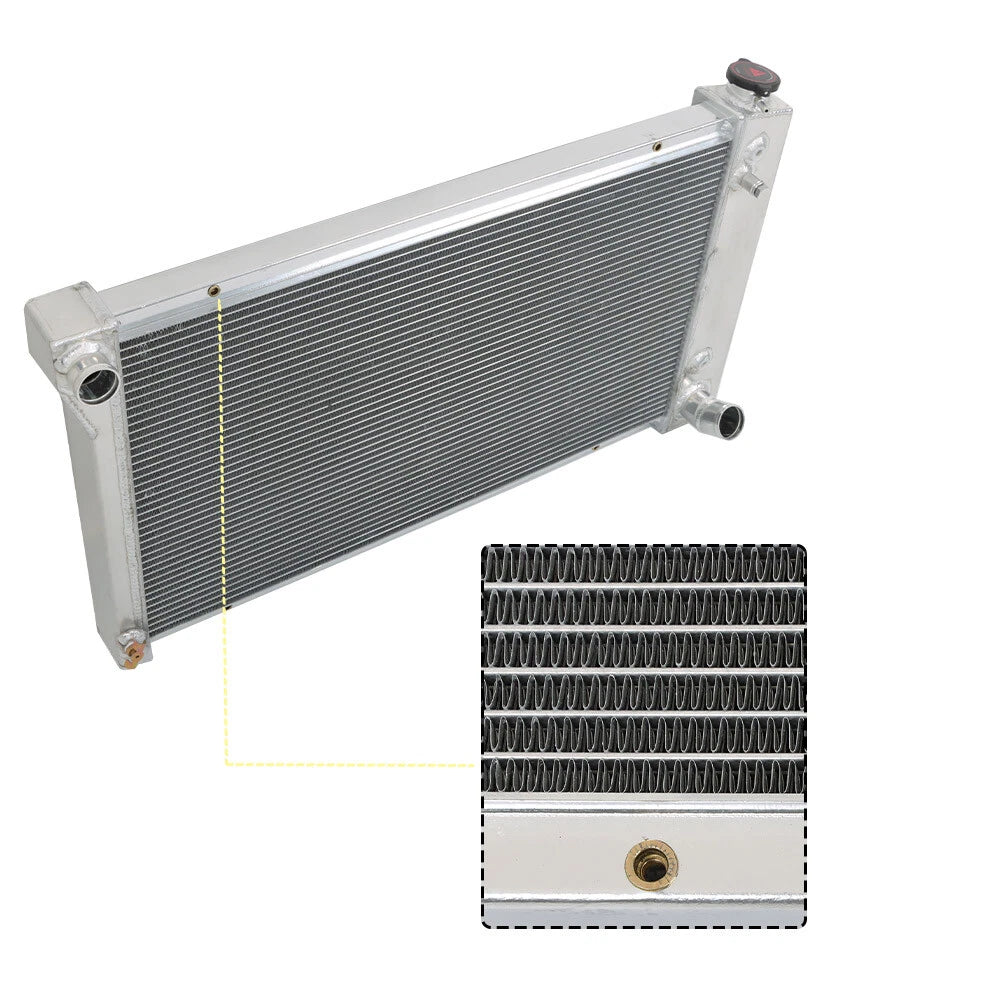4 Row Aluminum Radiator for Chevy GMC C/K C10 C20 C30 K10 (1967–1972)