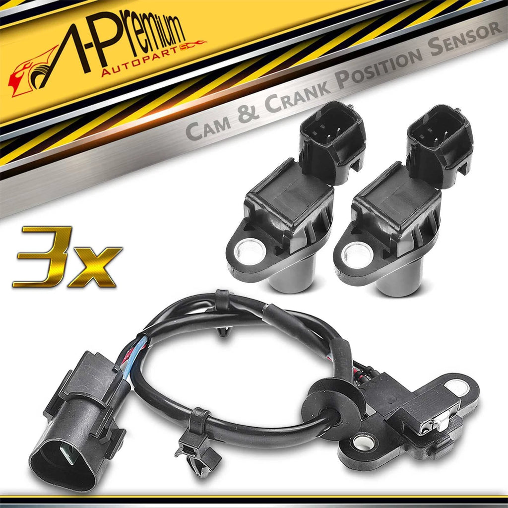 2X Camshaft & Crankshaft Position Sensor for Mitsubishi Eclipse (1995–2005)