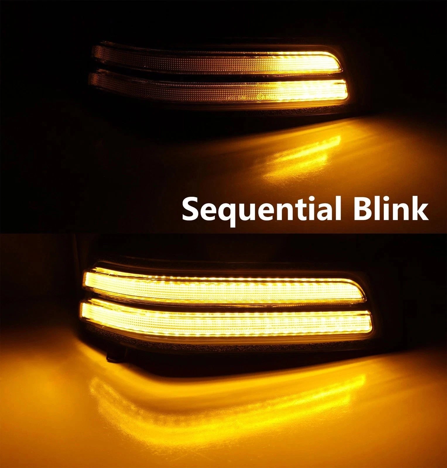 2X LED Clear Dynamic Side Mirror Turn Signal Light for Dodge Ram 2500 3500 (2023–2023)