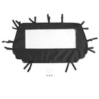 Black Soft Rear Panel Window/Dust Barrier for Arctic Cat Wildcat Trail (2014–2019)