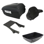 Matte Black King Trunk Backrest Mount for Harley Touring (1997–2008)