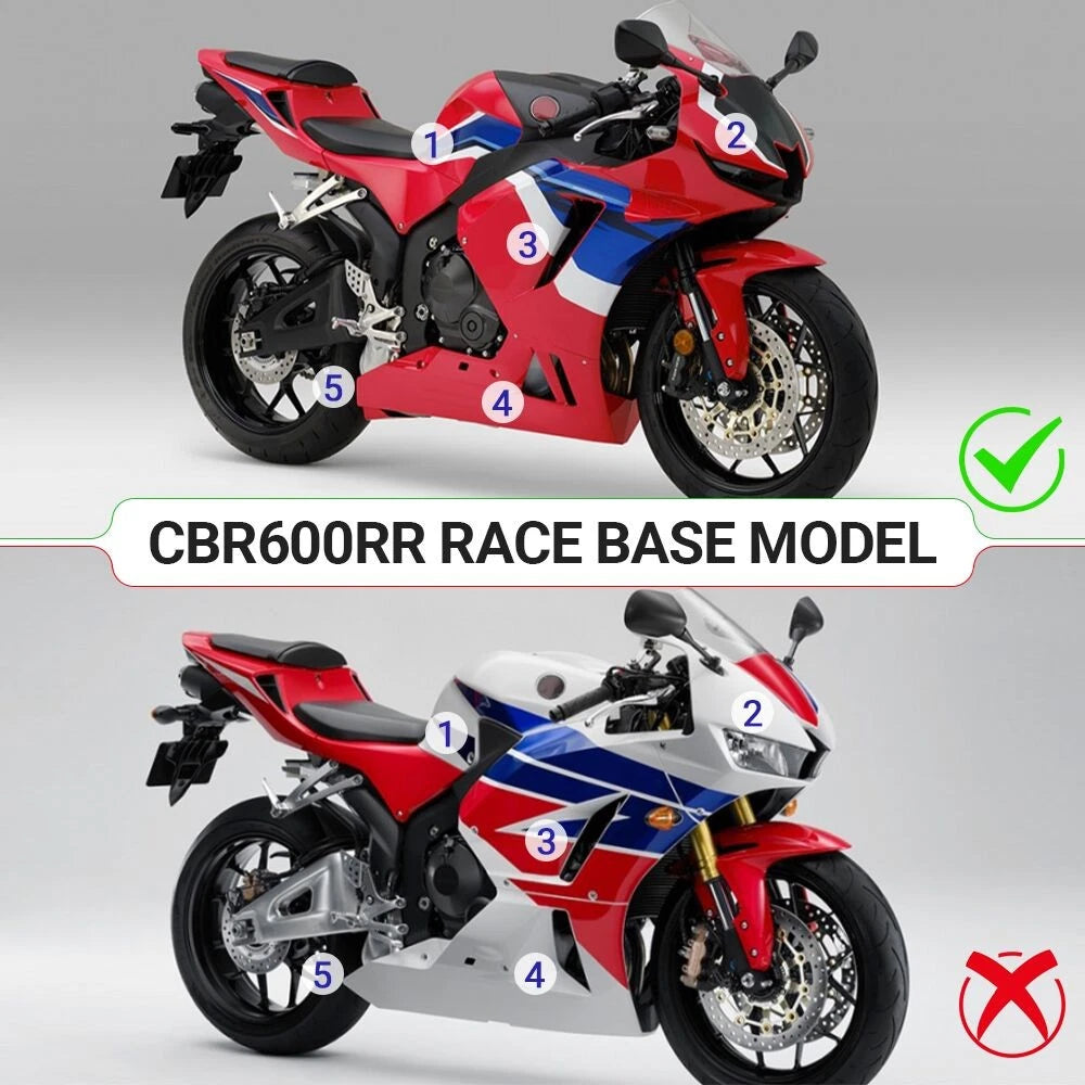 Fairing Kit for Honda CBR600RR (2024–2025) Unpainted Injection Bodywork