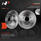 Pair Rear Brake Rotor & Pad with Caliper for Nissan Altima