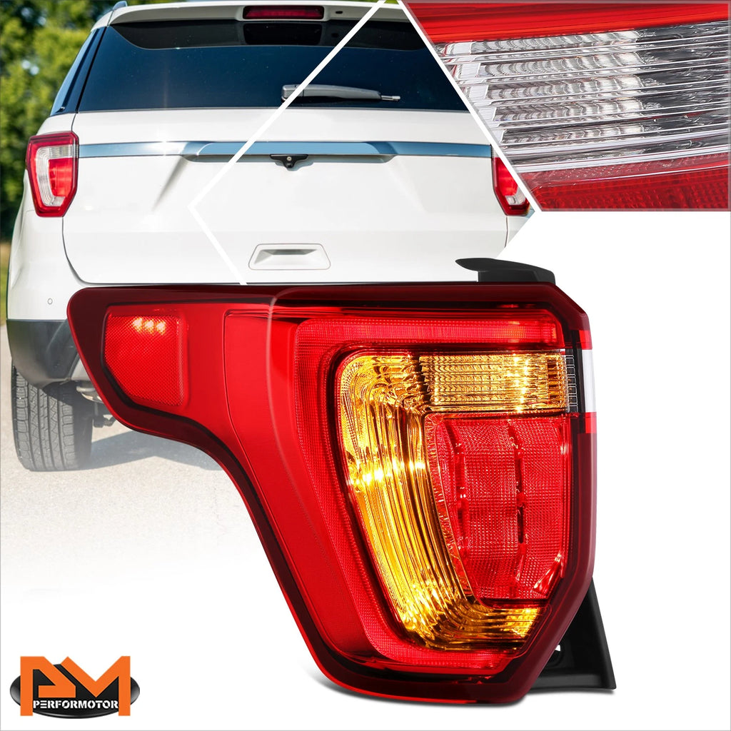 Chrome LED Tail Light Stop Brake Lamp for Ford Explorer (2016–2019)