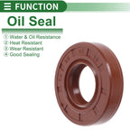 Set of 5 Oil Seal Rotary Shaft Seal FKM Rubber 22x45x10mm