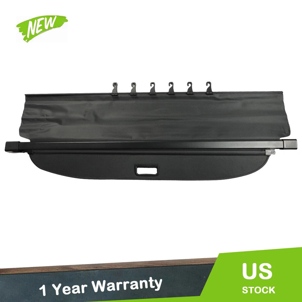 Retractable Cargo Cover for Ford Edge (2015–2020) Black Privacy Shade