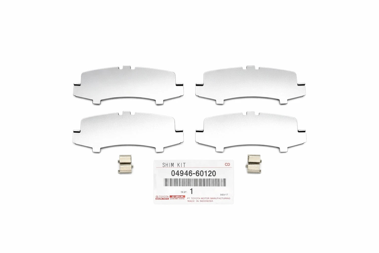 Rear Disc Brake Pad Shim Kit for Toyota Land Cruiser (OEM 0494660120)