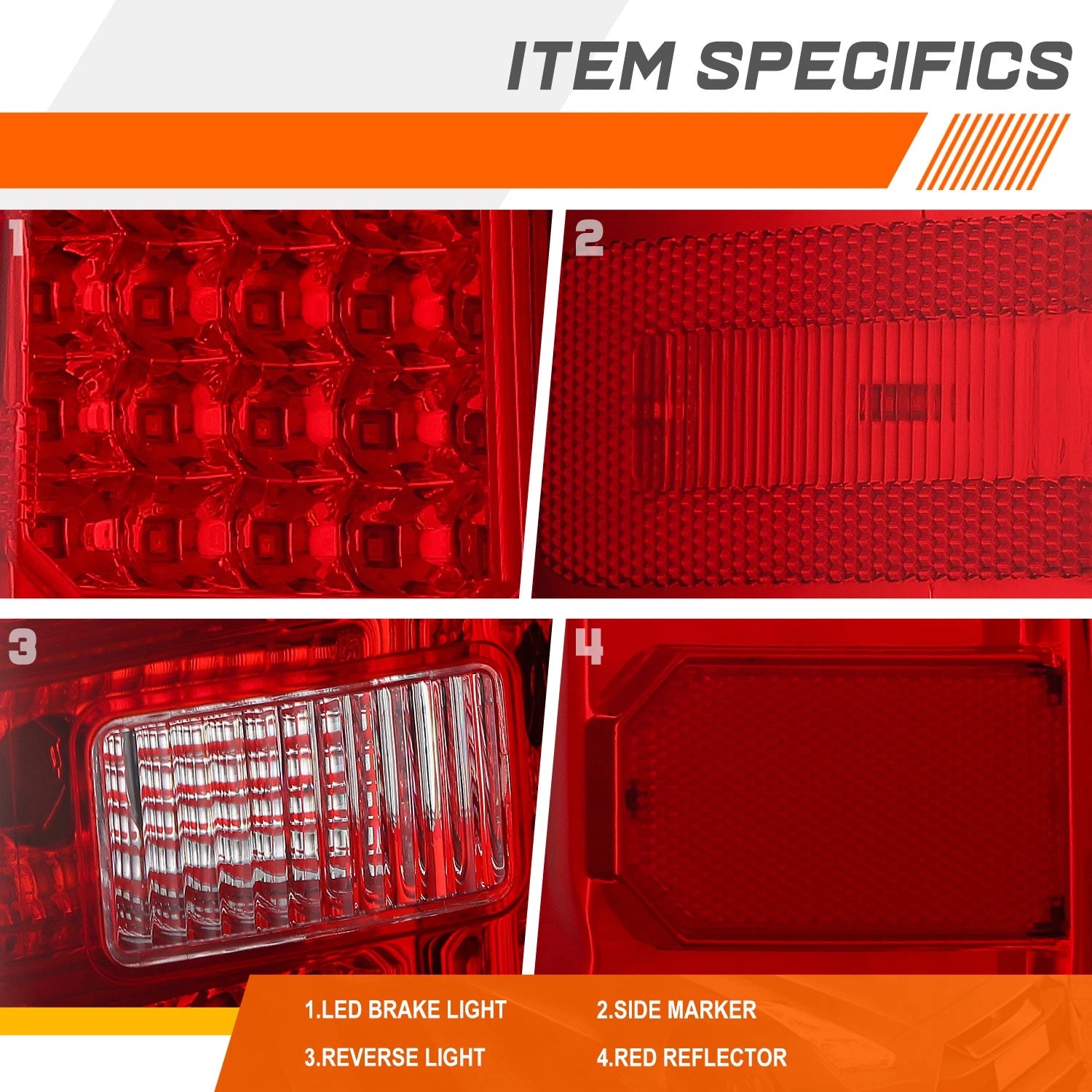 Full LED Tail Light for Chevy Silverado/GMC Sierra (2014–2019)