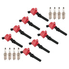 Set of 8 Ignition Coils + Iridium Spark Plugs for Ford F-150 Crown Victoria (1998–2008)