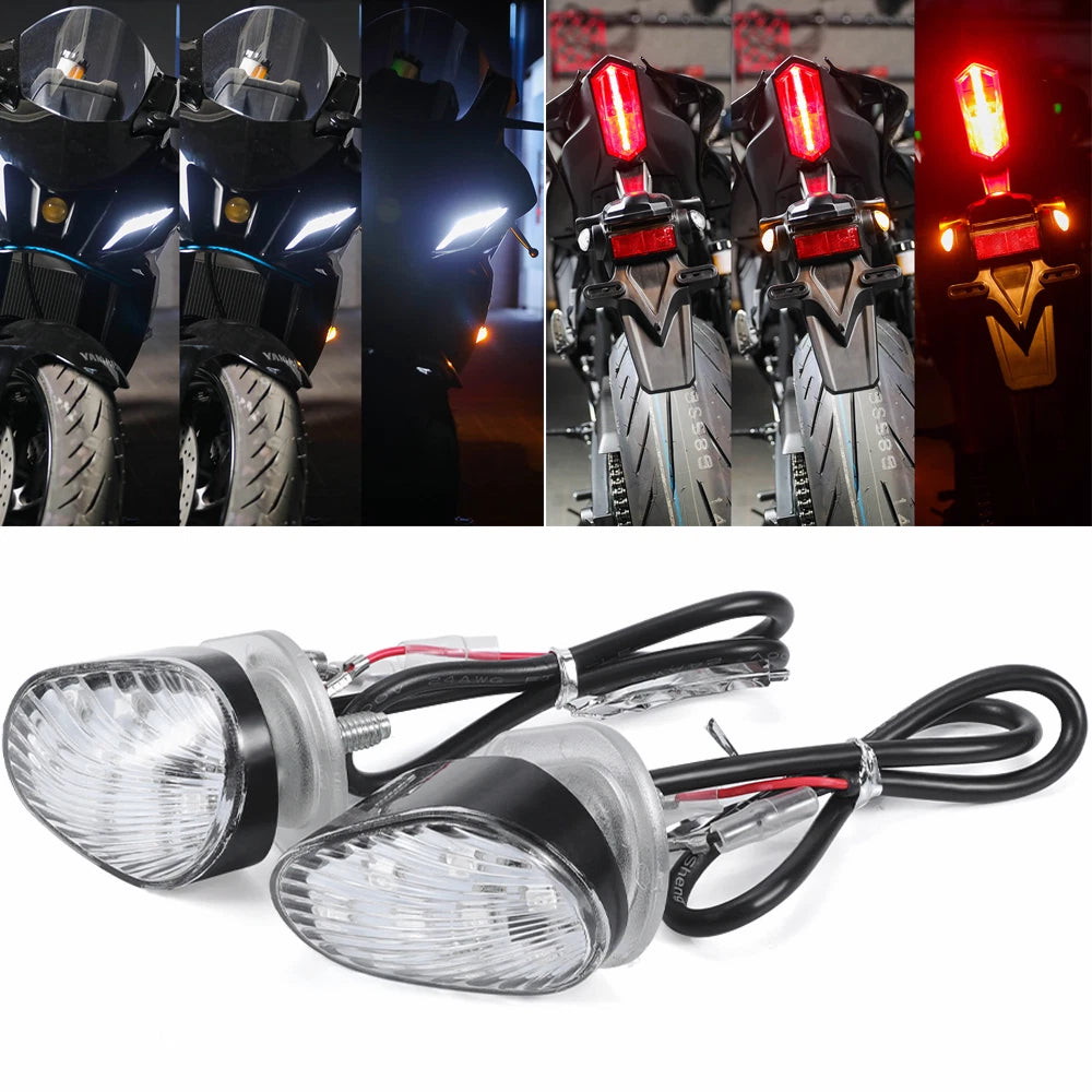LED Mini Turn Signal Light Indicator Lamp for Yamaha YZF R6/R7/R1/R1M
