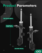 Front Pair Shocks & Struts for Mitsubishi Outlander (2007–2011)