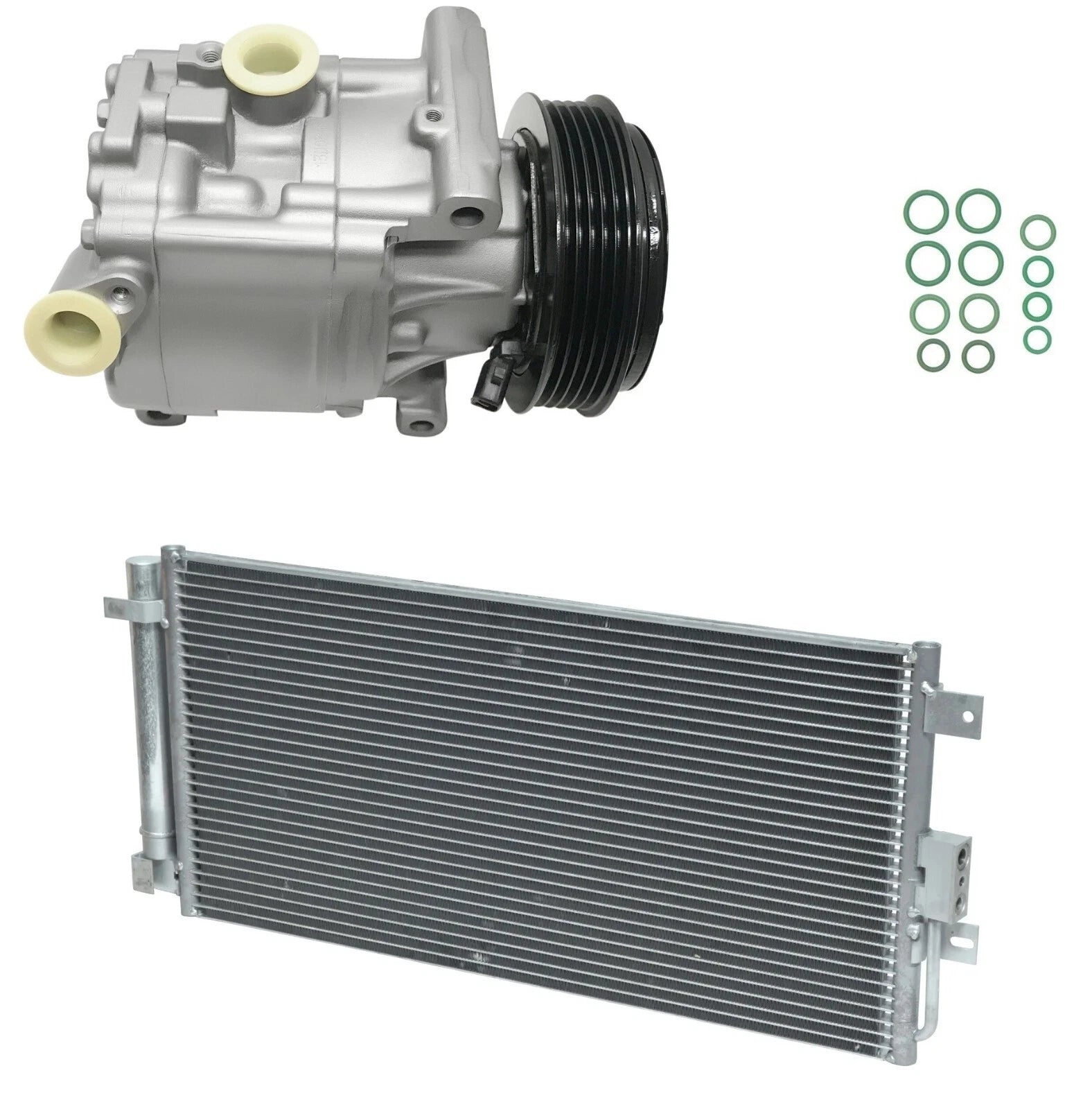 AC Compressor Kit with Condenser for Fiat 500 1.4L (2019–2019)