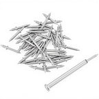 100pcs Galvanized Double Head Skirting Nails for Wood Trim (58mm)