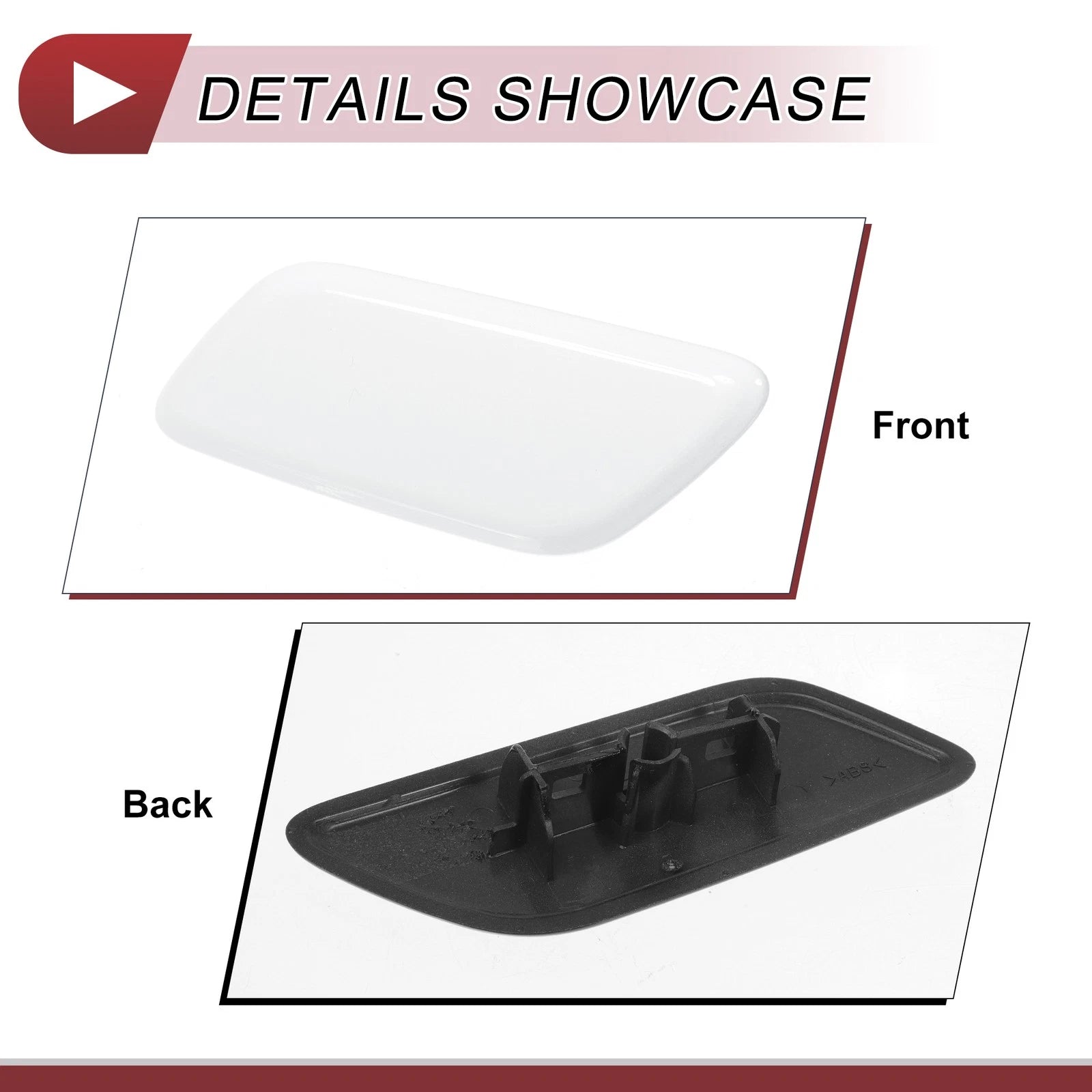 Front Left Washer Nozzle Cover Cap for Lexus LX570 (2013–2015) White
