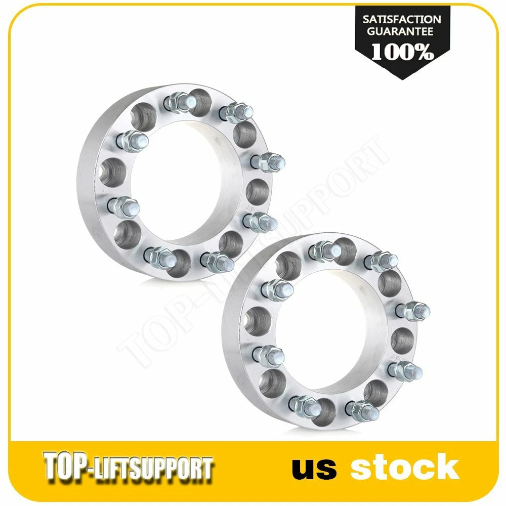 2X 2 Inch Wheel Spacers for Ram 2500 3500 Hummer H2 Chevy C2500