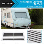Rectangular Louvered Air Vent for Caravan RV Boat (260x125mm)