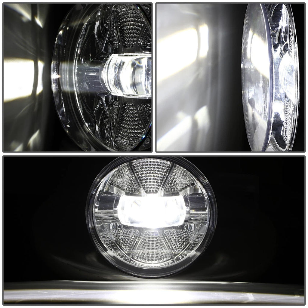 Chrome Housing LED Fog Lights for GMC Sierra 1500 2500HD 3500HD (2007–2014)