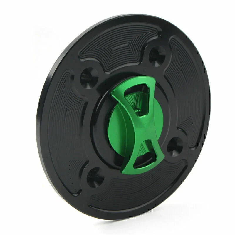 CNC Fuel Gas Tank Cap Keyless for Kawasaki Ninja 400, 650, Z900, Versys 1000