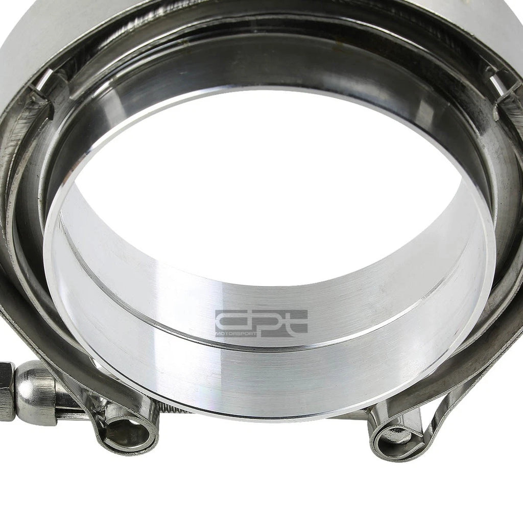 3.5" Stainless V-Band Clamp + Aluminum Flange for Turbo Down Pipe Wastegate