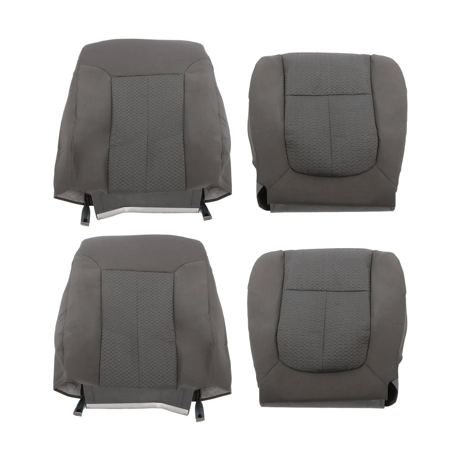 Front Cloth Seat Cover Gray & Driver Foam for Ford F250 F350 FX4 (2011–2016)