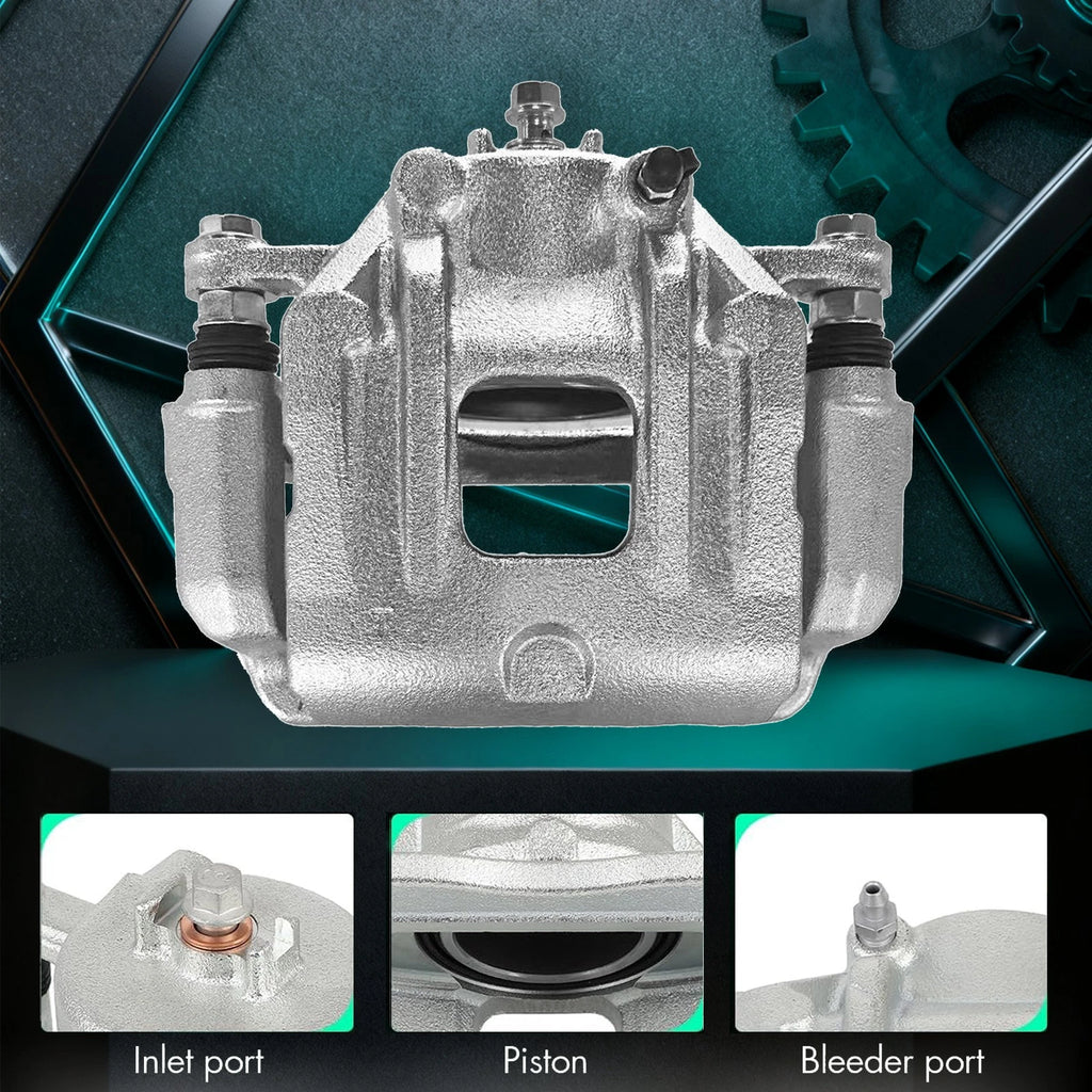 2X Front Brake Caliper with Bracket for Santa Fe (2010–2012) Sorento (2011–2013)