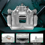 2X Front Brake Caliper with Bracket for Santa Fe (2010–2012) Sorento (2011–2013)