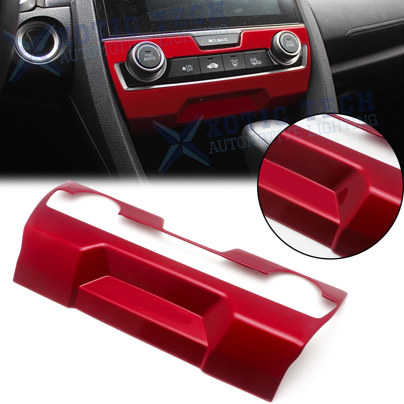Climate Control Frame Trim for Honda Civic 10th Gen (2016–2021)