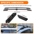Set of 2 Black Aluminum Powder Coated Roof Rack Side Rails for Honda Odyssey (2018–2025)