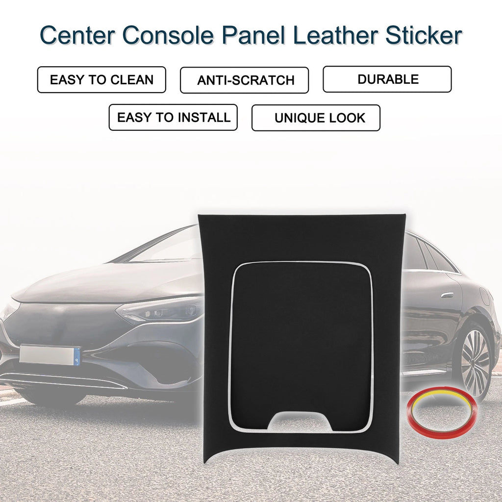 Set of 1 Center Console Panel Sticker for Mercedes-Benz EQE350 (2022–2024) Black