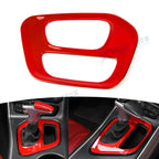 Glossy Red Gear Shift Trim Panel Cover for Dodge Challenger (2015–2024)