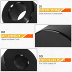 2X Aluminum Front Leveling Drop Spacers + Bolts for Toyota Tundra (2007–2022)