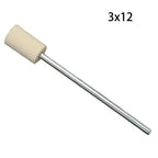 Set of 7 Wool Grinding Heads for Rotary Tool (65mm Handle)