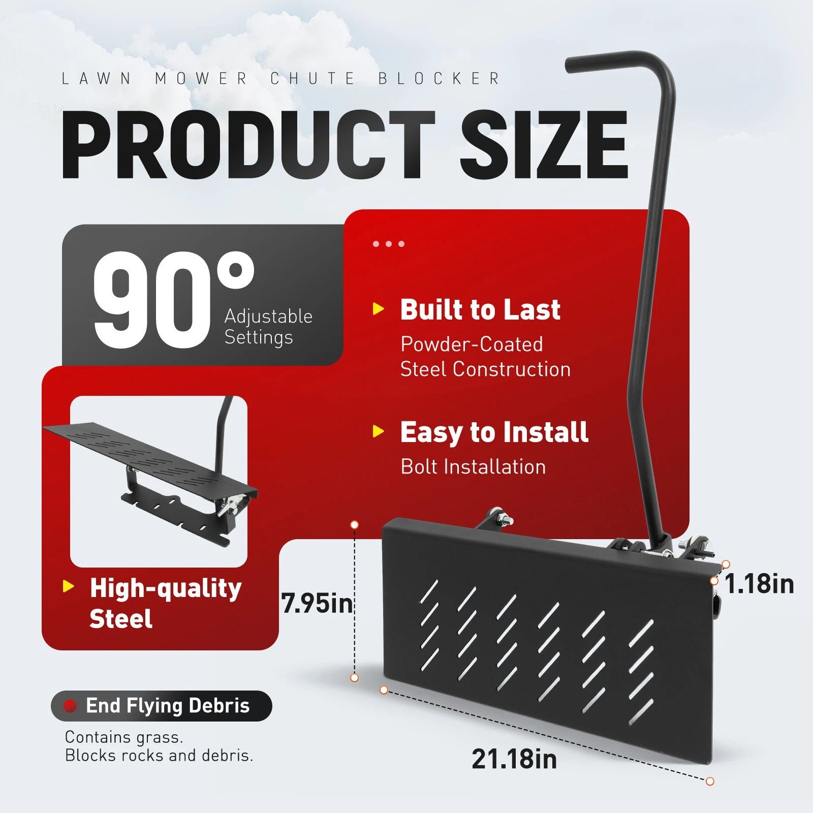 Chute Blocker System for Bad Boy Mowers (54" 60" 61" 72")