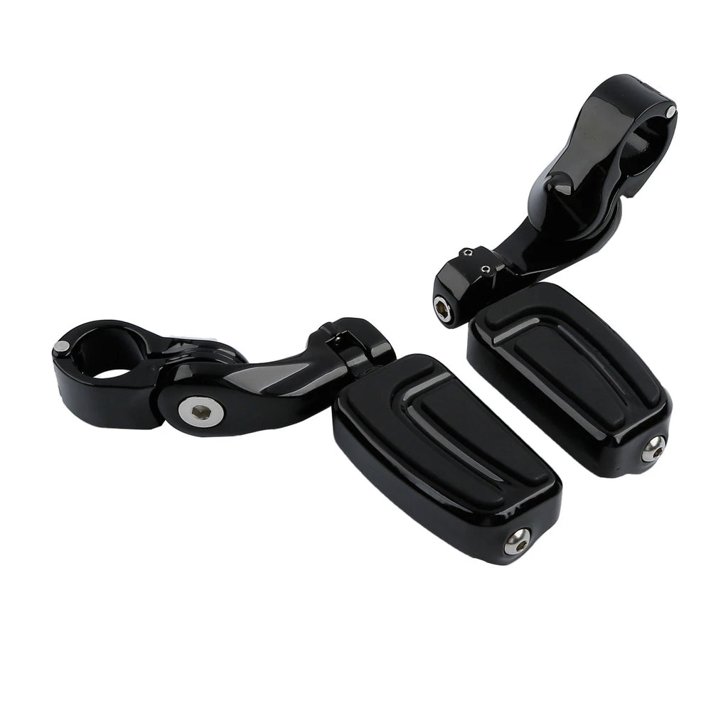 1.25'' Short Angled Highway Engine Guard Footpeg Mount for Harley Touring