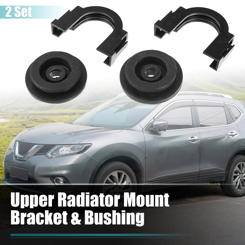 Set of 2 Upper Radiator Mount Bushing Bracket 21542-CA000 for Nissan Altima 