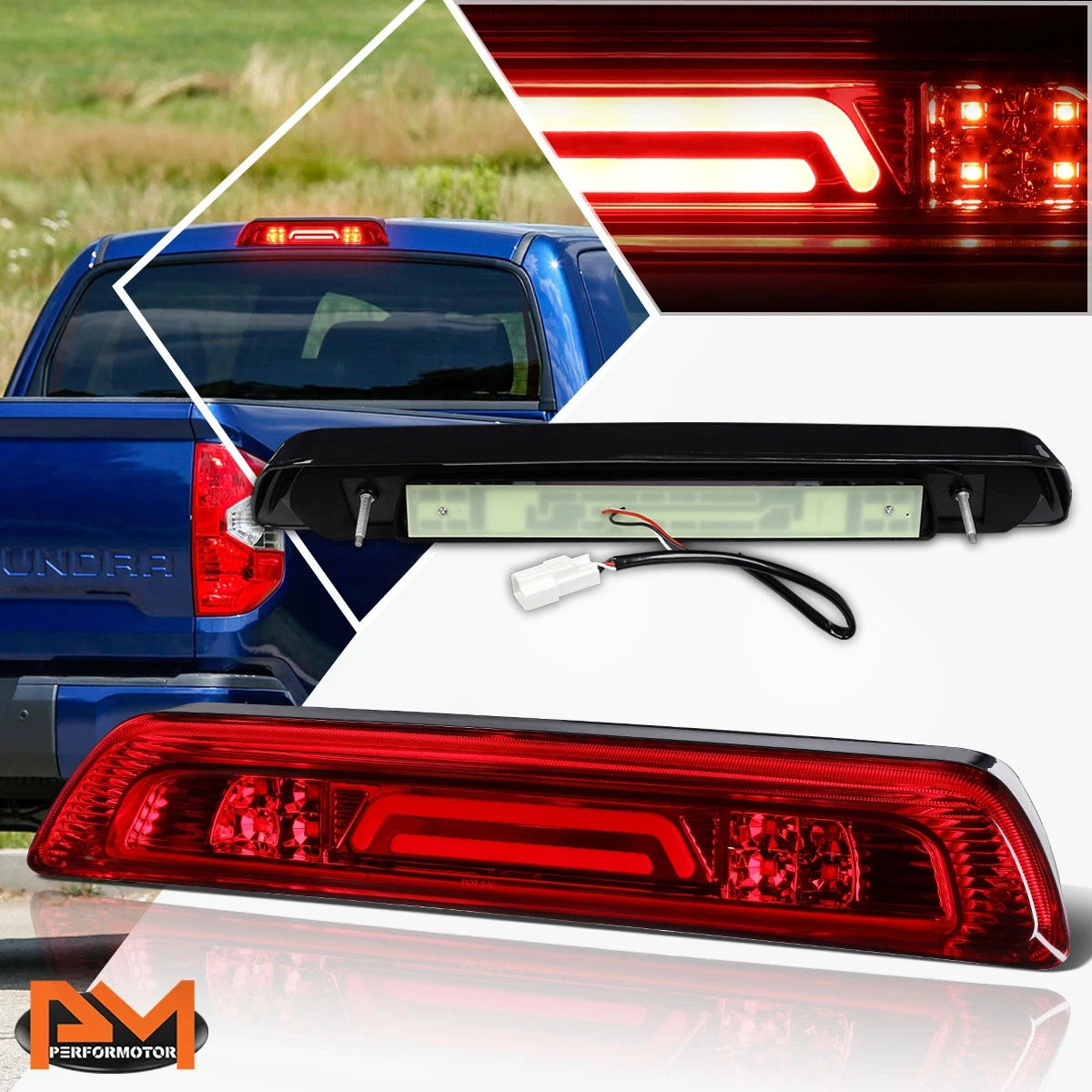 3D LED Bar Third Tail Brake Light for Tundra (2007–2018)