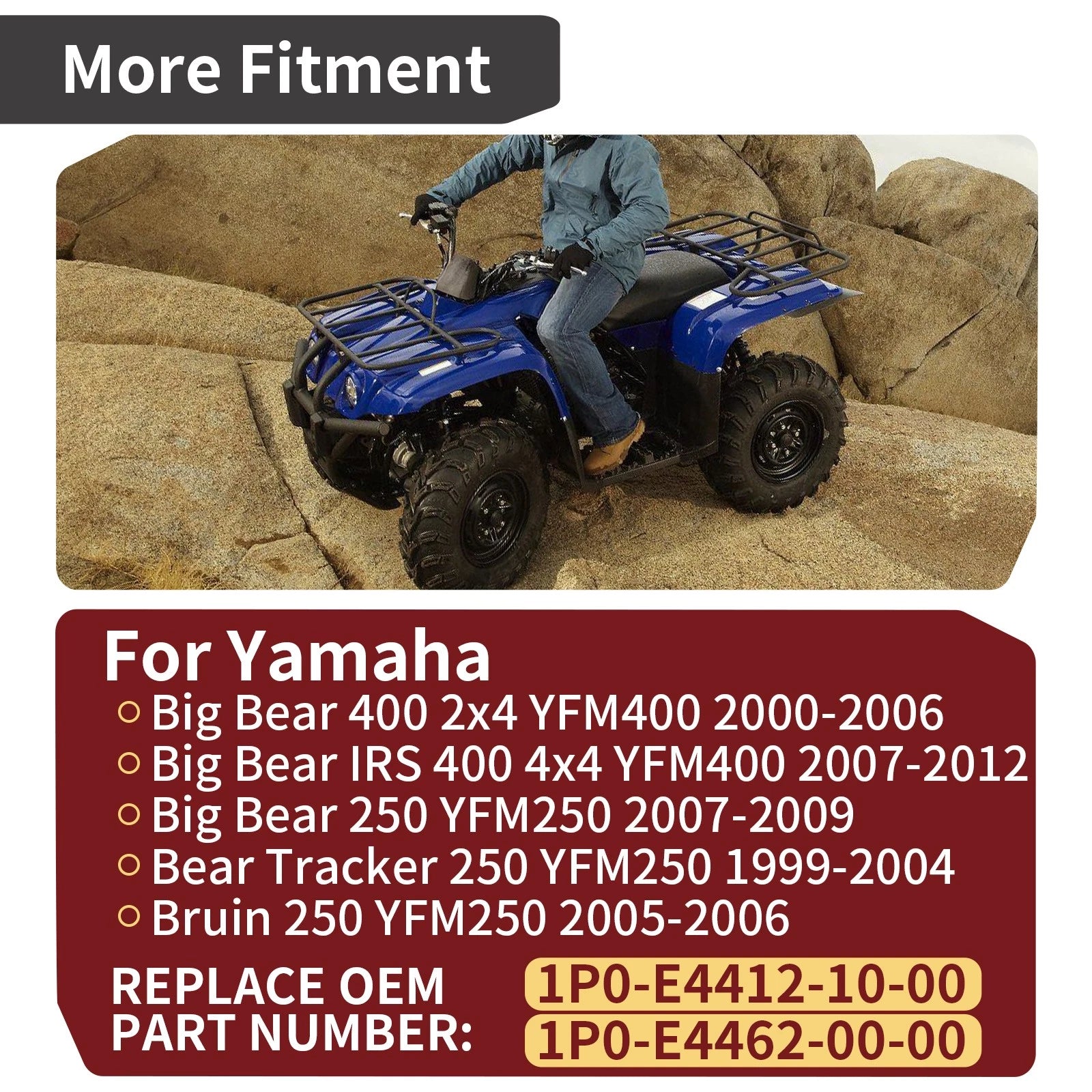 Air Box Cover Lid w/ Seal for Yamaha Big Bear 400 2x4 YFM400 (2000–2006)