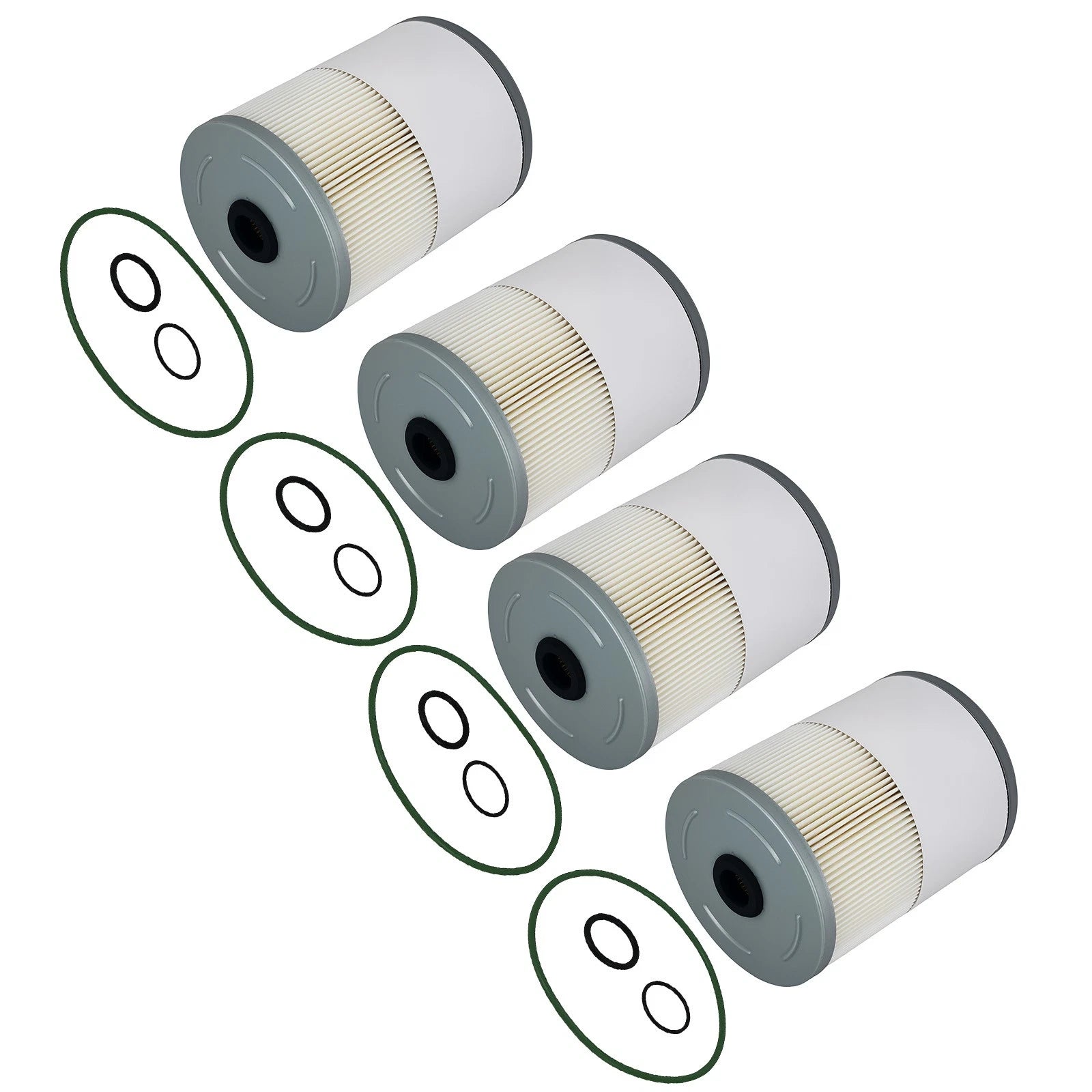 Set of 4 Fuel Filters for Detroit Diesel DD13 DD15 DD16