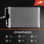 A/C Condenser with Bracket for Ford Escort, Mercury Tracer (1991–2003)