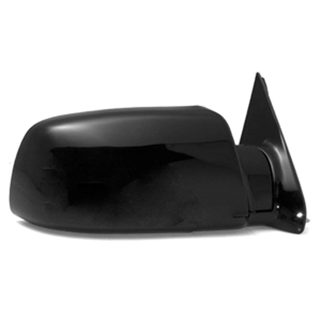 Replacement Black Gloss Passenger Side Manual Door Mirror (See Compatible Chart)