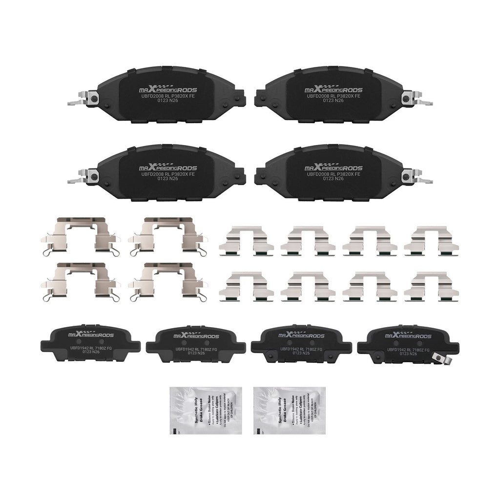 8pcs Brake Pads Set for Nissan Pathfinder Murano / Infiniti JX35 QX60 (2013–2020)
