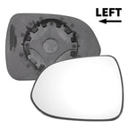 Left Side White Mirror Glass w/ Back for Honda Jazz (2002–2004)