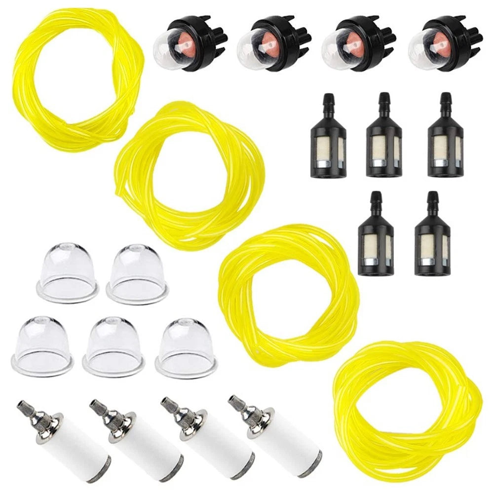Fuel Line Hose Set 16ft for Primer Bulbs with 4 Replacement Filters