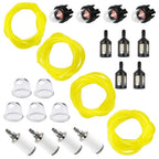 Fuel Line Hose Set 16ft for Primer Bulbs with 4 Replacement Filters