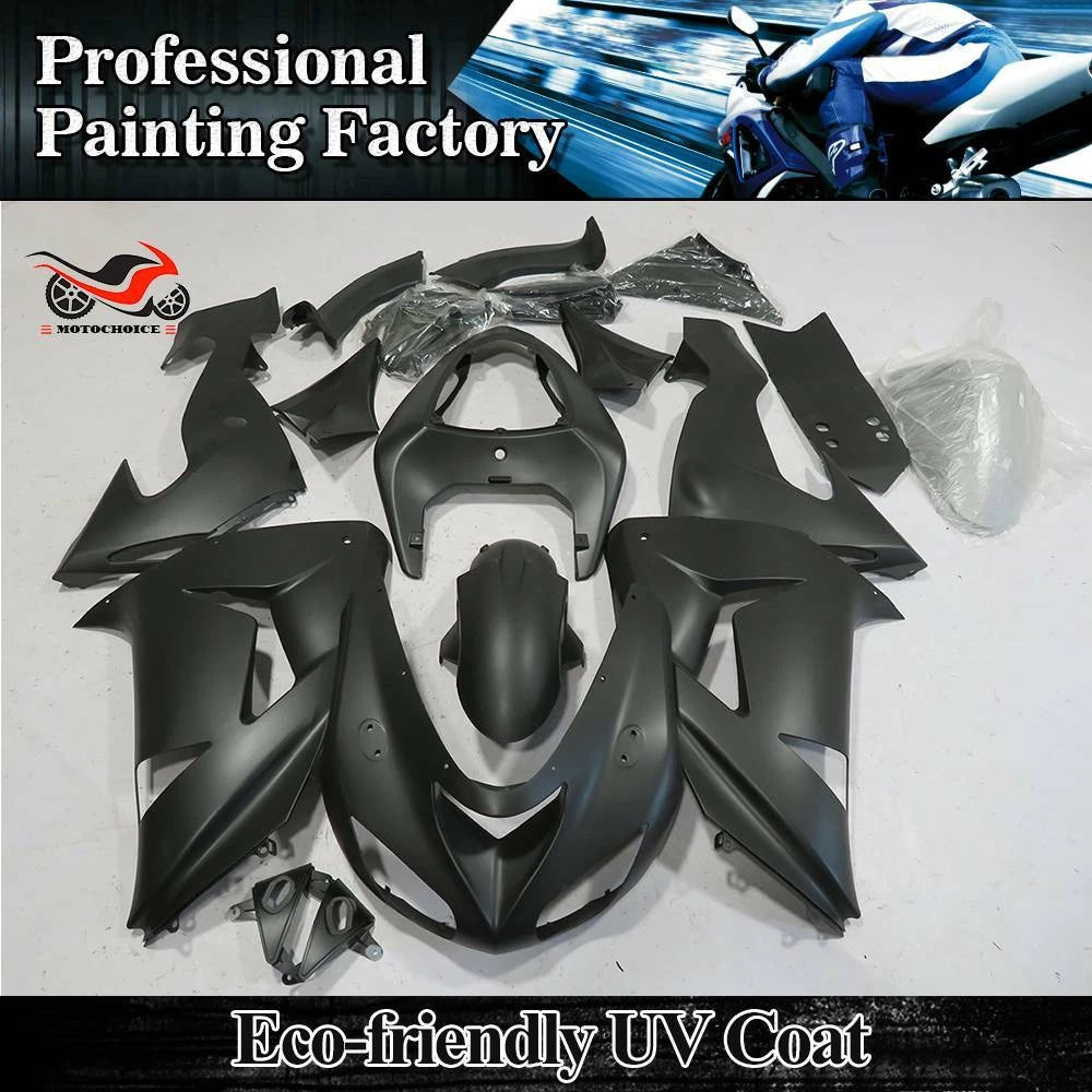 Fairing Kit for Kawasaki Ninja ZX10R (2006–2007) Matte Black Injection Bodywork