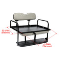 Folding Steel Frame Flip Rear Back Seat for EZGO Marathon (Pre-1994)